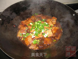 豆腐红烧肉的做法步骤:5