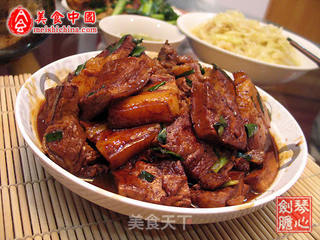 豆腐红烧肉的做法步骤:6
