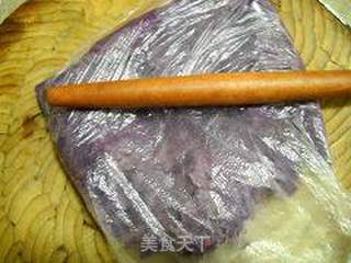 白麻紫薯饼的做法步骤:2