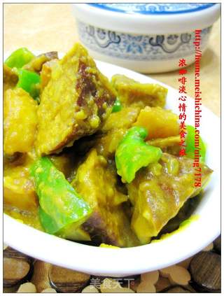 咖喱(素)鸡块的做法步骤:7