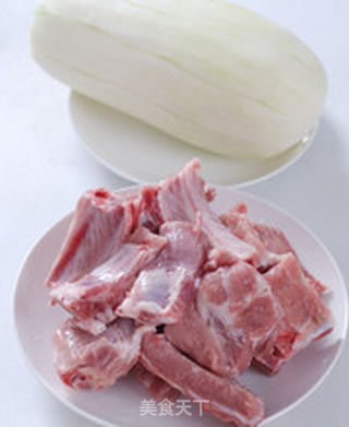 冬瓜烧排骨的做法步骤：1