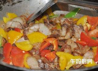 [菜谱换礼]。。。五彩肉片的做法步骤：6