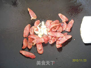腊肠杏鲍菇的做法步骤：5