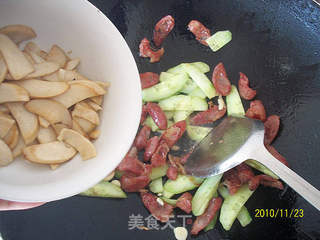 腊肠杏鲍菇的做法步骤：7