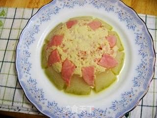 火腿冬瓜蒸豆腐的做法步骤:7