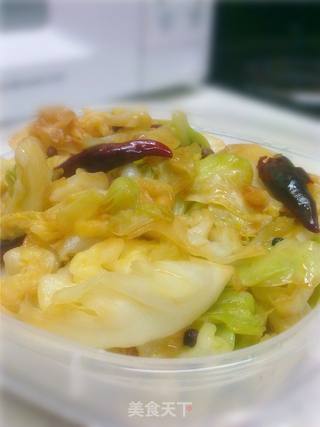 炝炒包菜的做法步骤：5