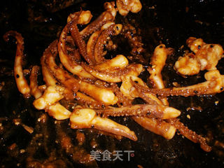 鱿鱼鲜蔬拌饭的做法步骤:3