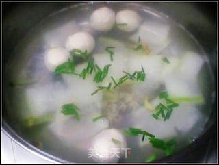 虾皮鱼丸冬瓜汤的做法步骤:6