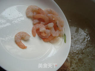 冬日早餐:虾仁笋面的做法步骤:5