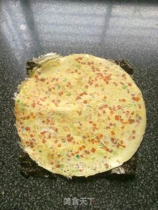 蛋皮猪肉海苔卷的做法步骤:6