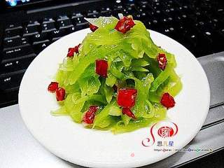 炝拌莴笋的做法步骤:6
