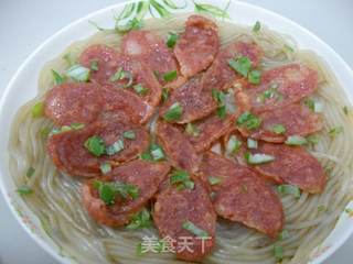 腊肉蒸粉条的做法步骤:7