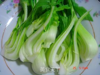 蚝油上海青的做法步骤：1