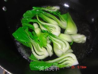 蚝油上海青的做法步骤：3
