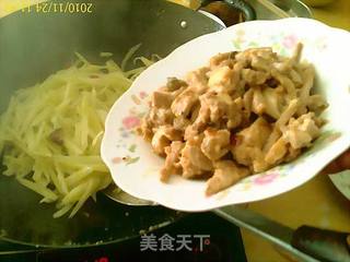 开胃莴苣瘦肉丝的做法步骤:7