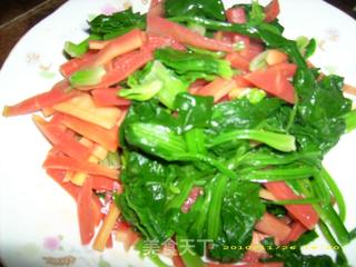 蒜汁菠菜胡萝卜的做法步骤：7