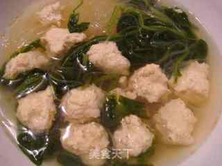 鸡丸菠菜粉丝汤的做法步骤：8