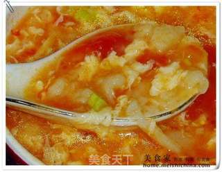 西红柿面絮汤的做法步骤:10