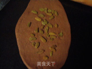 可可葡萄干吐司的做法步骤:8