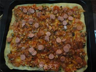 烤辣味披萨的做法步骤：18