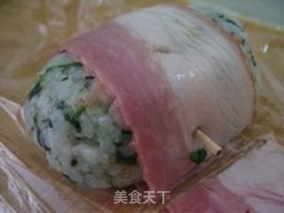 花样饭团--香煎菠菜饭团的做法步骤:15
