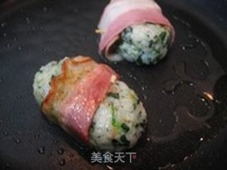 花样饭团--香煎菠菜饭团的做法步骤：16