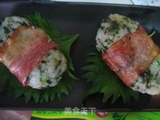 花样饭团--香煎菠菜饭团的做法步骤:17