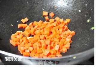 蛋蔬腊味饭的做法步骤:9