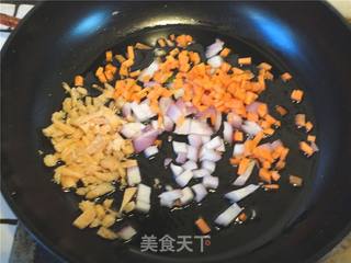 健康饭——爱心米饭炒豆渣的做法步骤:8