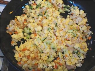 健康饭——爱心米饭炒豆渣的做法步骤:11