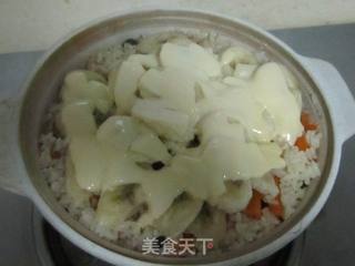 美容养颜的南瓜香蕉煲仔饭的做法步骤:8