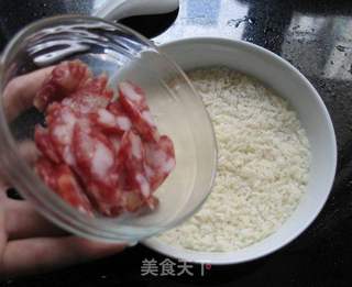 打造香喷喷的烤箱饭--香烤腊肉饭的做法步骤:14