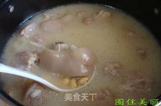 黄豆炖猪蹄的做法步骤:4