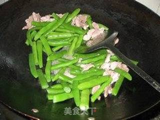 莴笋四季豆炒猪肉的做法步骤：8