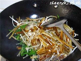 清炒金针菇的做法步骤：4