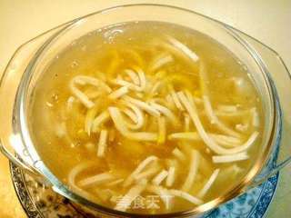 冬季暖身营养汤羹佳品“干贝银丝豆腐羹”的做法步骤：19