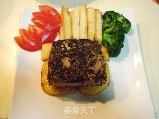 香煎金枪鱼配酸甜芥末的做法步骤:23