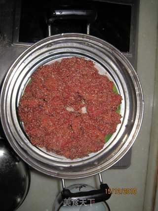 好吃不腻的粉蒸肉的做法步骤：6