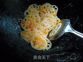 茄汁鲜藕片的做法步骤:4
