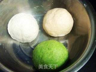 圣诞花样馒头的做法步骤:5
