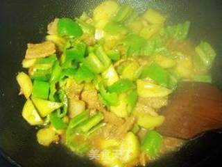 辣烧西葫芦肉片的做法步骤：10