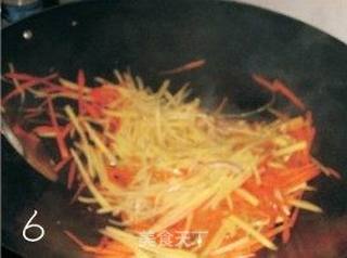 胡萝卜丝炒土豆丝的做法步骤:6