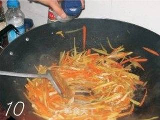 胡萝卜丝炒土豆丝的做法步骤:10