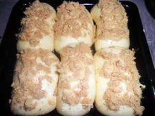 圣诞点心------豆沙肉松面包的做法步骤:13