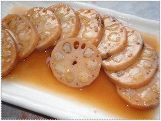 蜜汁蓝莓莲藕的做法步骤:16