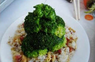 缤纷圣诞腊味炒饭的做法步骤:12