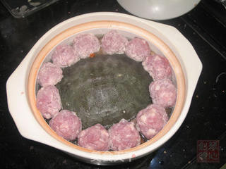 团团圆圆--甲鱼炖肉丸的做法步骤:7