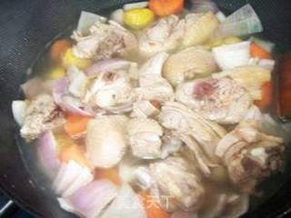 大吉大利--咖喱栗子鸡的做法步骤:5