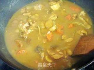 大吉大利--咖喱栗子鸡的做法步骤:8