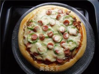 菜鸟也能做到零失败——金枪鱼火腿pizz的做法步骤:15